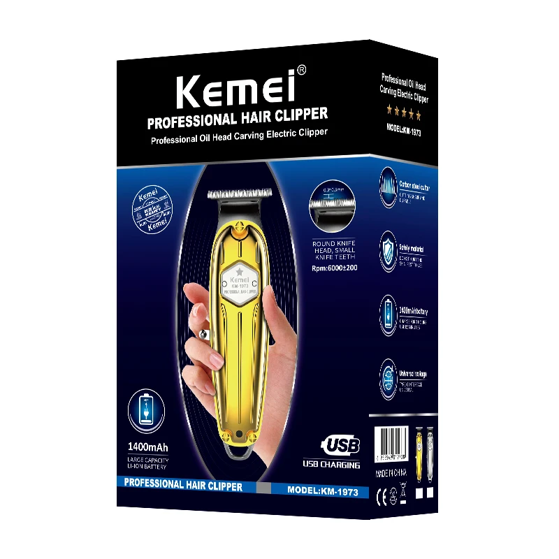 

all-metal professional clipper for barber hair trimmer rechargeable men electric beard shaver baldheaded hair cutting machine