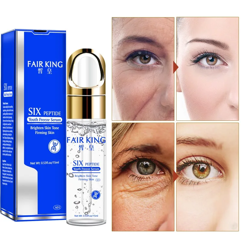Шесть пептидов Молодежные замораживание Сыворотки отбеливания и увлажнения