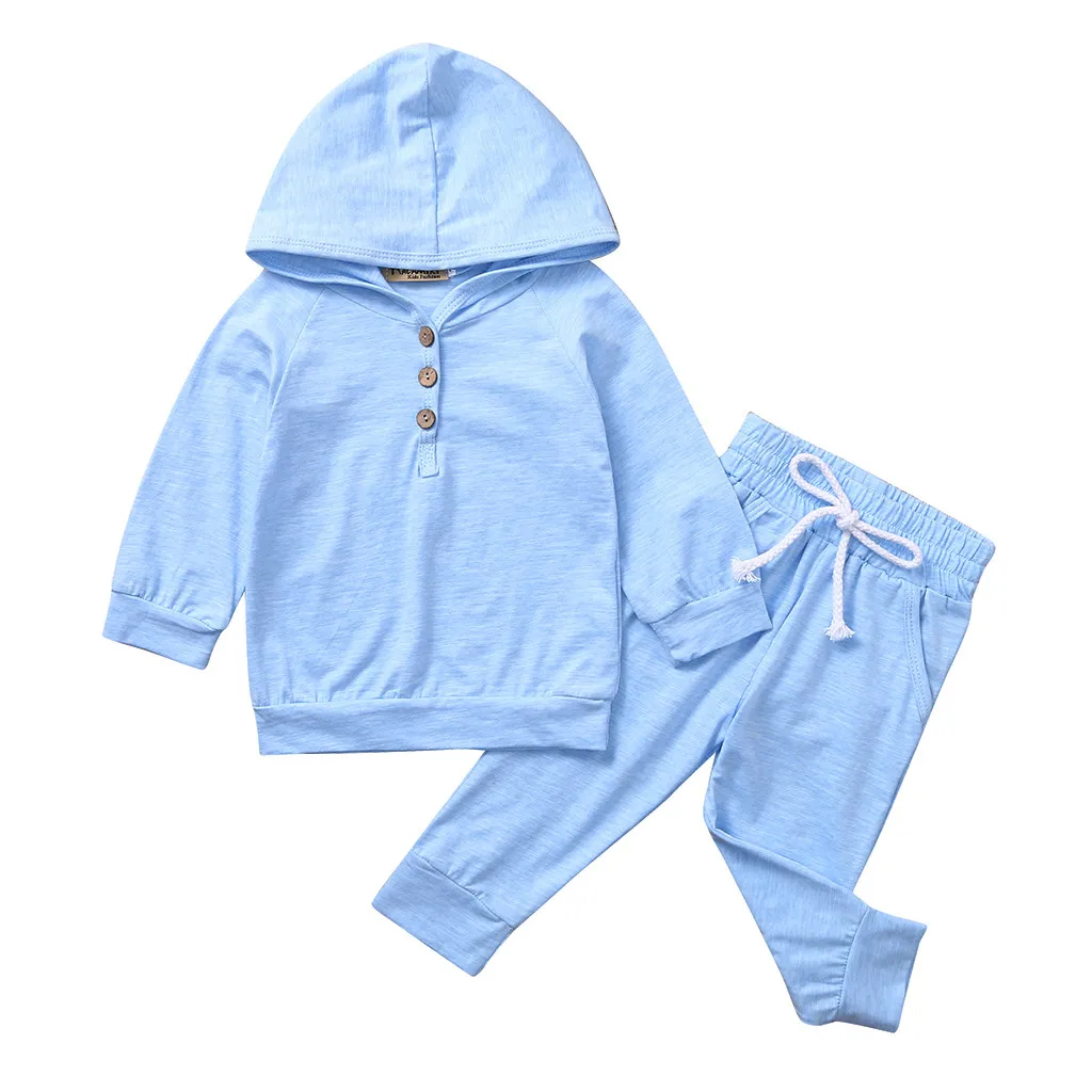 Одежда для новорожденных младенцев однотонная толстовка с капюшоном маленьких