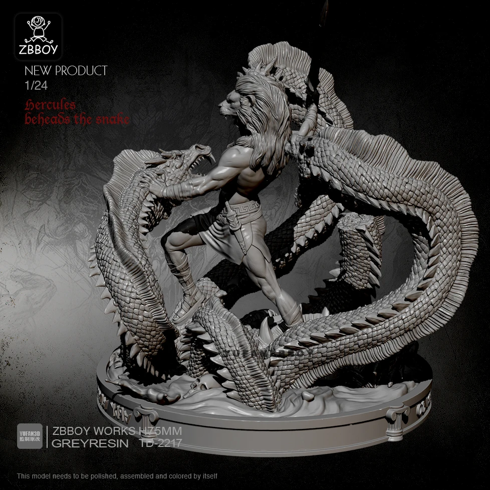 Наборы моделей из смолы 75 мм God of War Leech самосборные TD-2217 | Игрушки и хобби