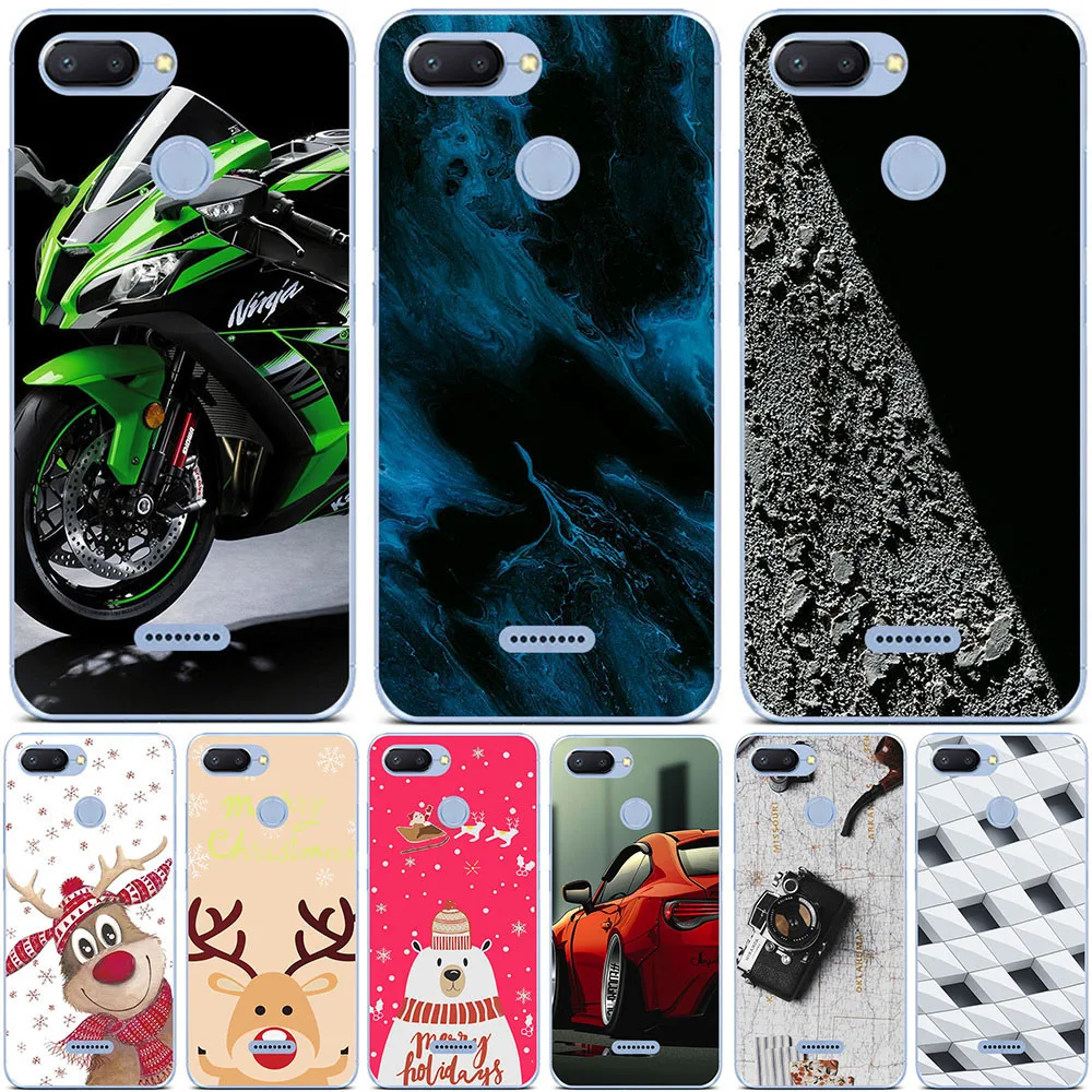 

Phone Bags & Cases For Xiaomi Redmi 6 6 Pro 6A Redmi GO Case Cover Fashion marble Inkjet Painted Shell Bag