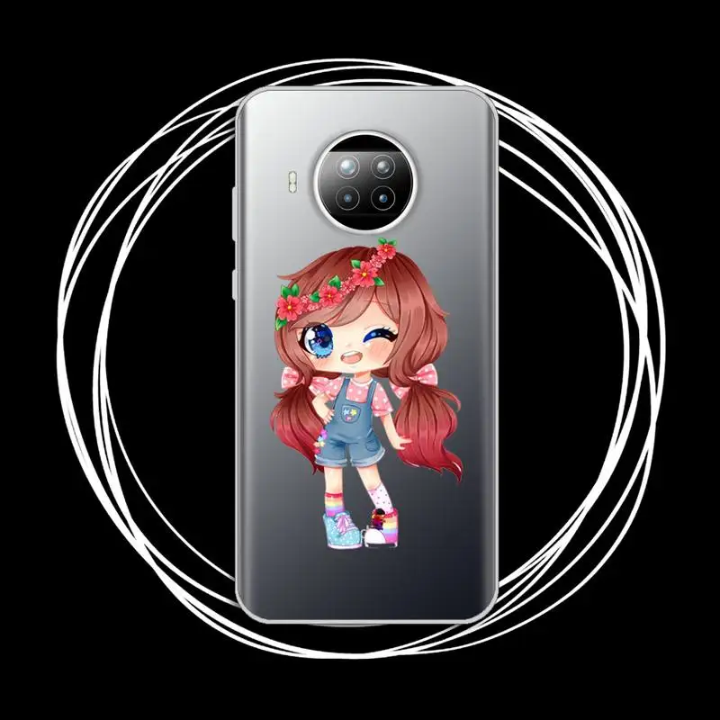 

Cartoon cute girl Phone Case Transparent for xiaomi redmi note 8 9 9s 11 10t lite pro