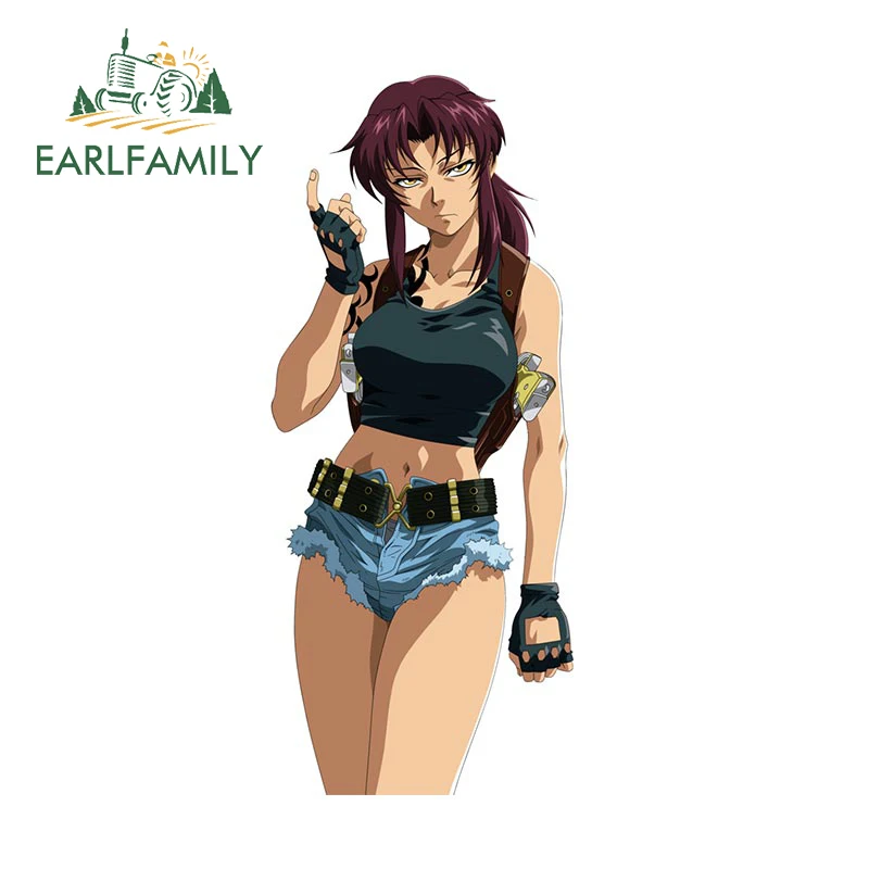 

EARLFAMILY 13 см x 9,3 см для Черной лагуны Revy Creativite переводные наклейки для ноутбука забавные автомобильные наклейки устойчивые к царапинам солнцезащитный виниловый чехол для автомобиля