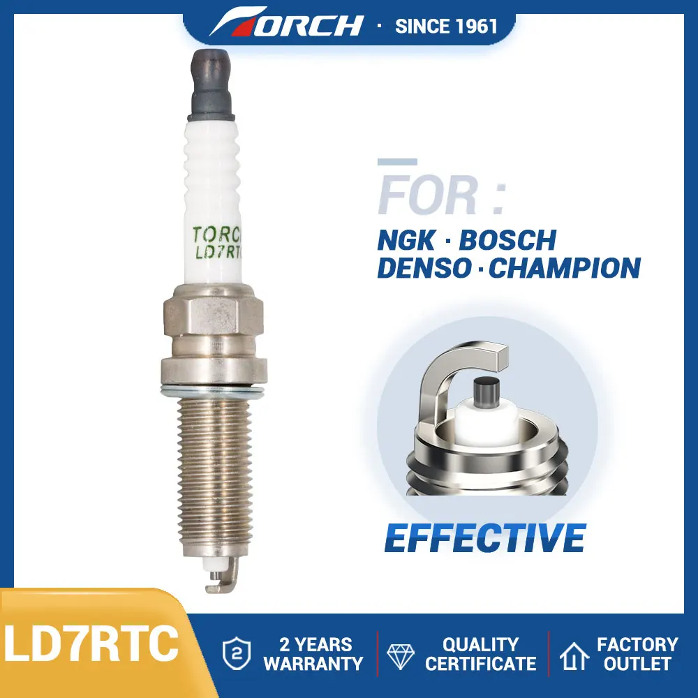 

Ignition System Engine Car Parts Spark Plug Torch LD7RTC Compatible with Candle LZKAR7D-DE Automotive-leader Engines Components