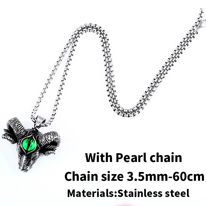 pendant with pearl Стальной солдат, высокое качество, нержавеющая сталь, животное, кулон, антикварное мужское ожерелье, Викинг, колье, ювелирные изделия - Окраска металла: pendant with pearl