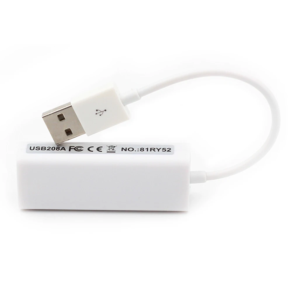 Сетевой адаптер USB к RJ45 Ethernet Lan для ПК ноутбука Windows Mac ChromeOS Linux Сетевая карта 100Mbp Plug
