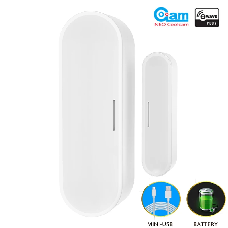 Дверной магнитный датчик Coolcam Z Wave питание от аккумулятора блок питания ed USB с