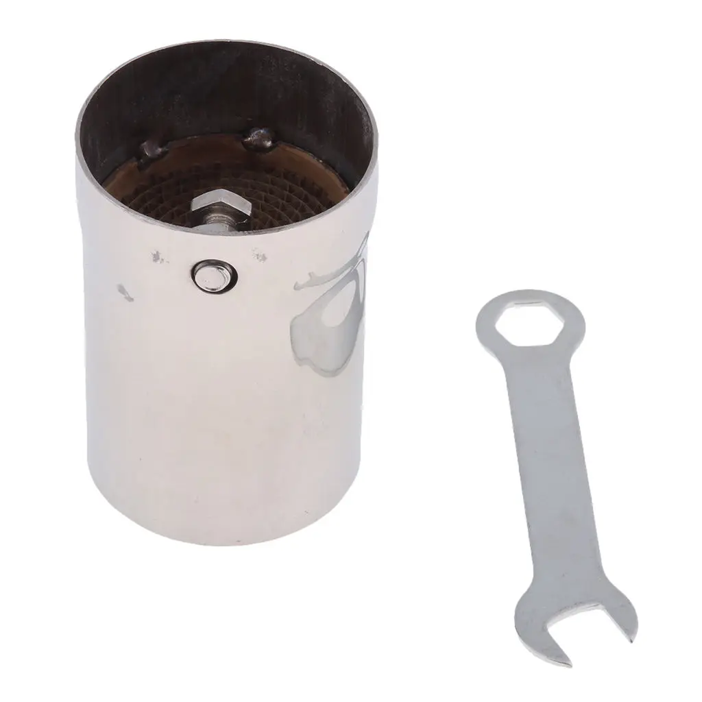 Stainless Steel 48mm Motorbike Racing Exhaust Can DB Killer Silencer Muffler Baffles |