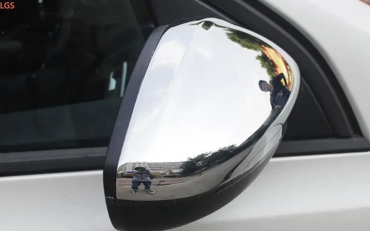 

For Peugeot 2008 2014-2018 High-quality ABS Chrome Rearview mirror cover Anti-scratch protection decoration car accessories
