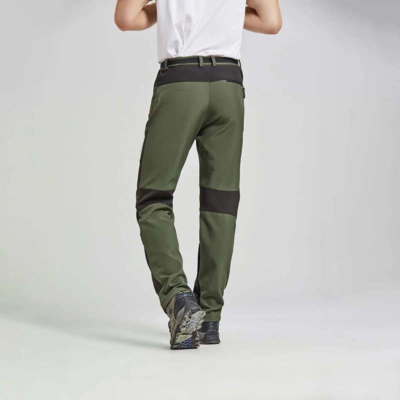Зимние водонепроницаемые брюки для мужчин флисовые треккинговые кемпинга