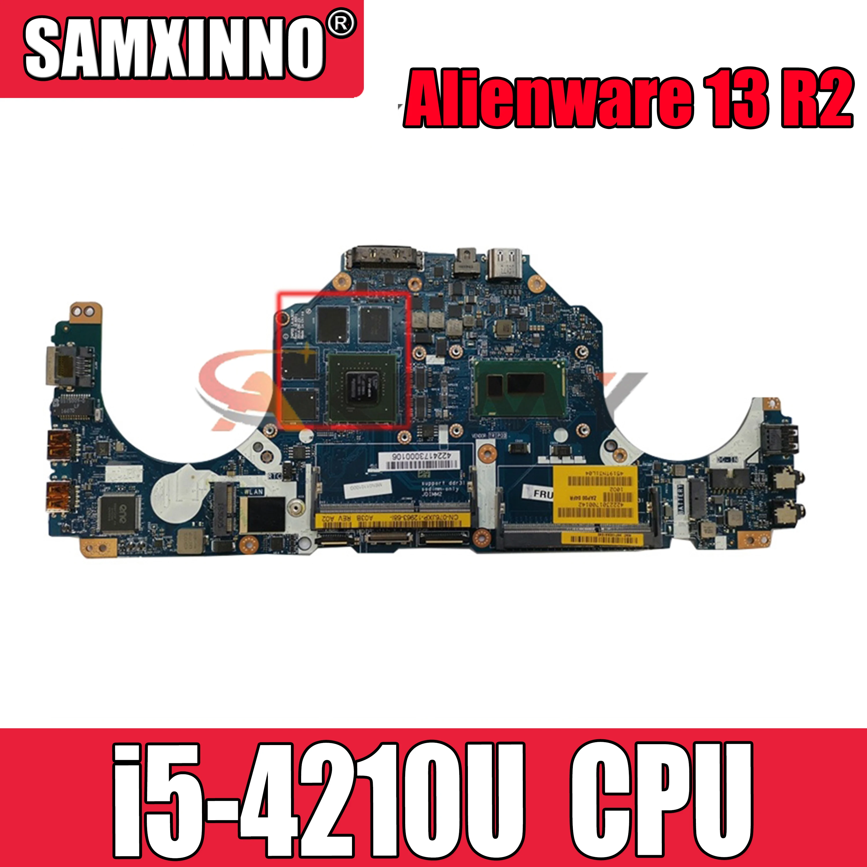 

Оригинальный Для DELL Alienware 13 R2 Core SR1EF i5-4210U N15P-GX-A2 материнская плата LA-A301P CN-076JXP 076JXP материнская плата