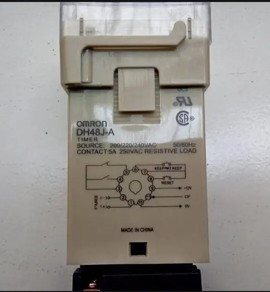 OMRON DH48J-A AC220V 3A Электрический цифровой счетчик предустановленное 11 футов реле с