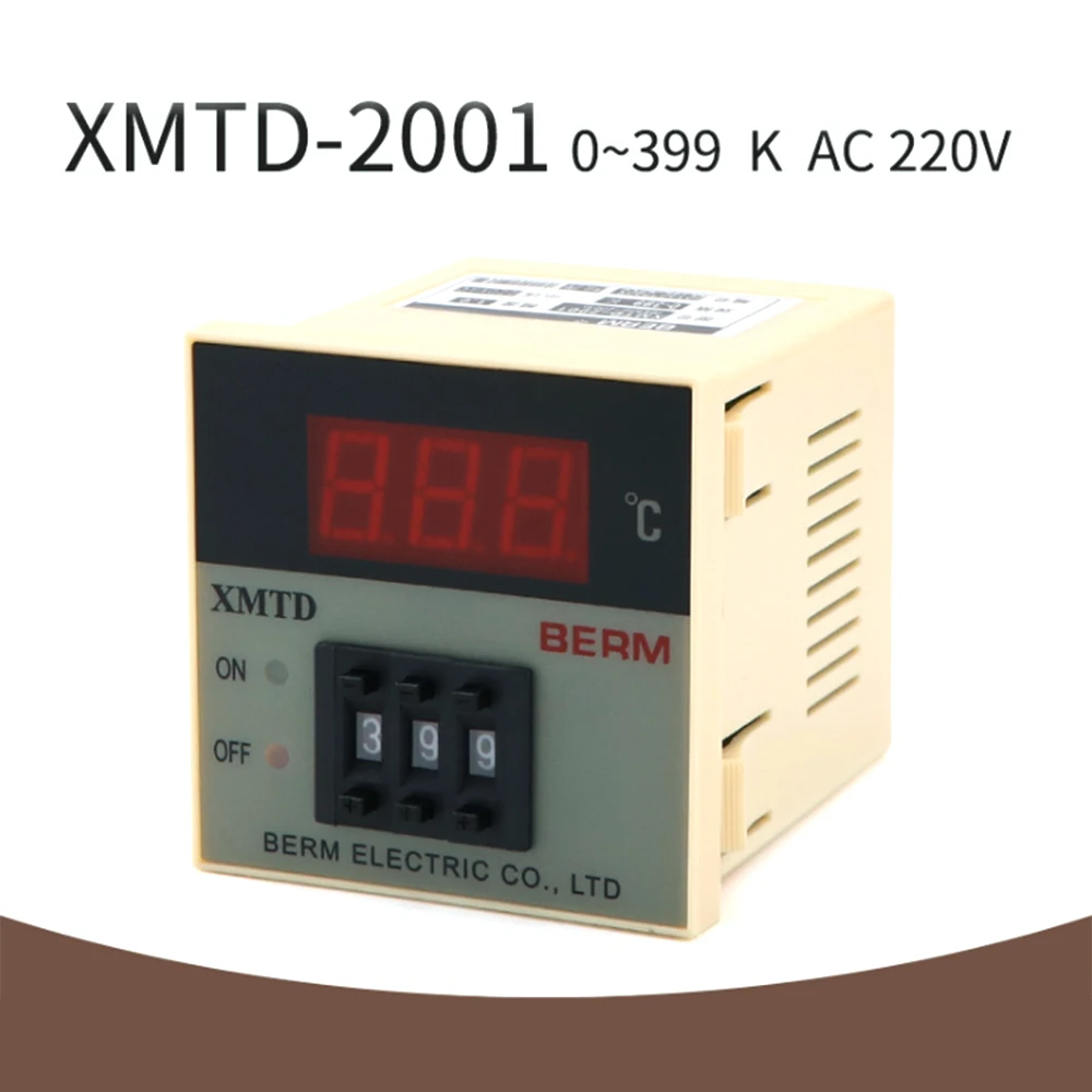 

XMTD-2001 цифровой Дисплей Температура контроллер короткие оболочки 0-399 ℃ K Тип Температура регулятор