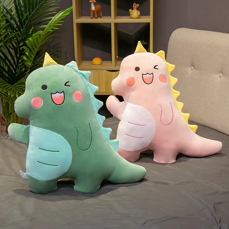 

60/90cm Super Soft Lovely Dinosaur Plush Toys Cartoon Stuffed Animal cusion Toy for Kids Baby Hug Doll Sleep Pillow Home Decor