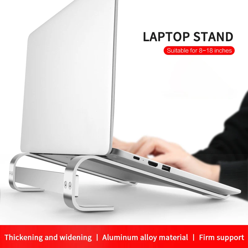 

Aluminum Portable Laptop Stand Notebook Stand Base Holder Stand For Macbook Pro Air HP Lapdesk Computer Cooling Bracket Riser