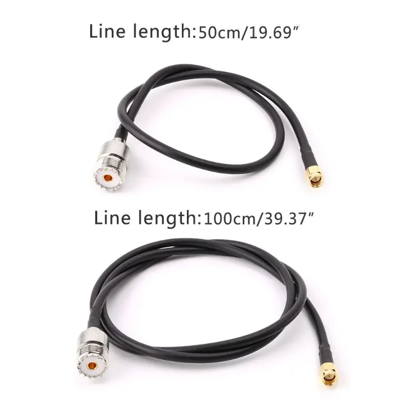 UHF SO239 женский к SMA Мужской прямой RG58 кабель Pigtail RF коаксиальный для сборки оптовая