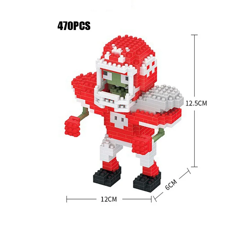 Мультфильм игра растение против игрушки зомби микро алмазный блок Peashooter Chomper