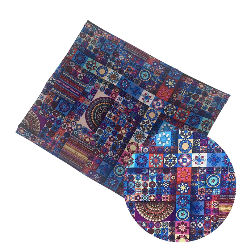 

Y.Zhe Beautiful 100% Cotton Fabric Colour Bottom Kaleidoscope Pattern Digital Printing Sewing Material Children Fabric Diy Shirt