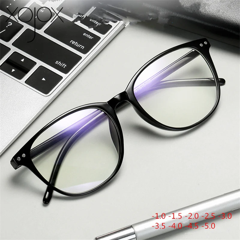 Оправа для очков XojoX близорукости женская винтажная круглая оптическая смола в