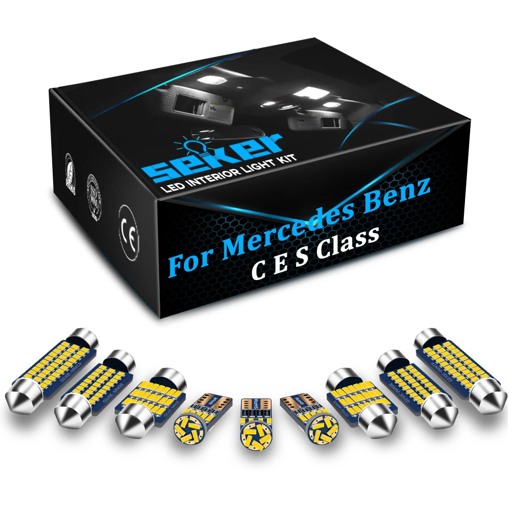 Seker для Mercedes Benz C E S класс W202 W203 W204 W210 W211 W212 C207 W220 W221 Canbus внутренний светодиодный