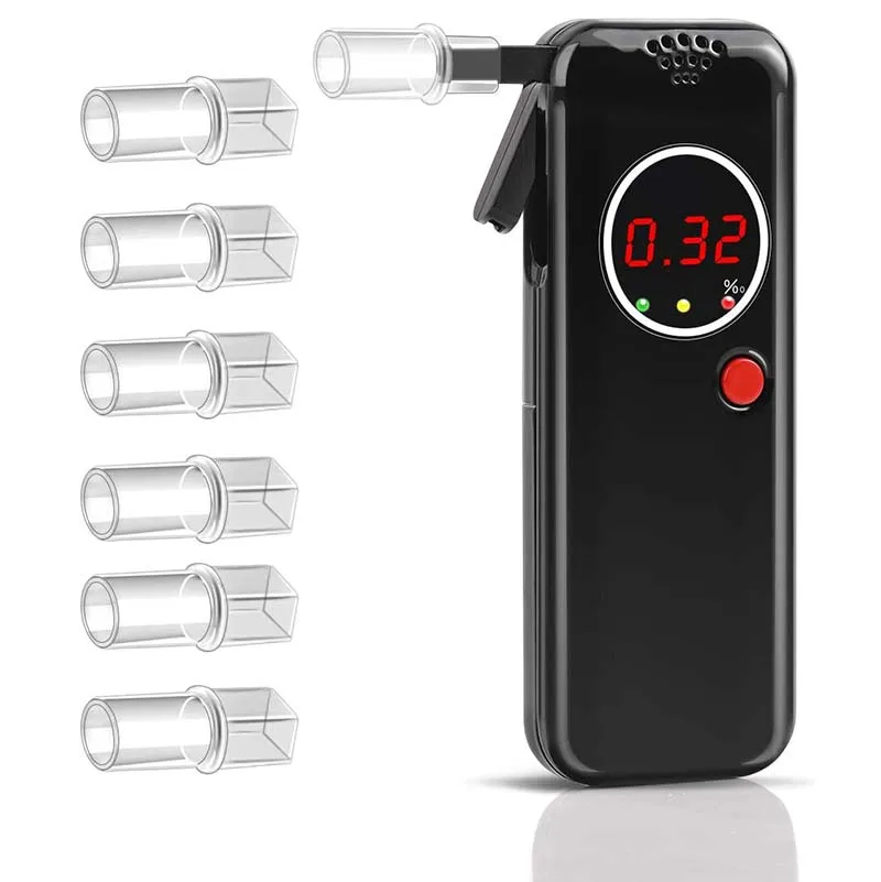 

New Handheld Professional Alcohol Breath Tester Breathalyzer Analyzer Detector Test Breathalizer Breathalyser Device LCD Screen