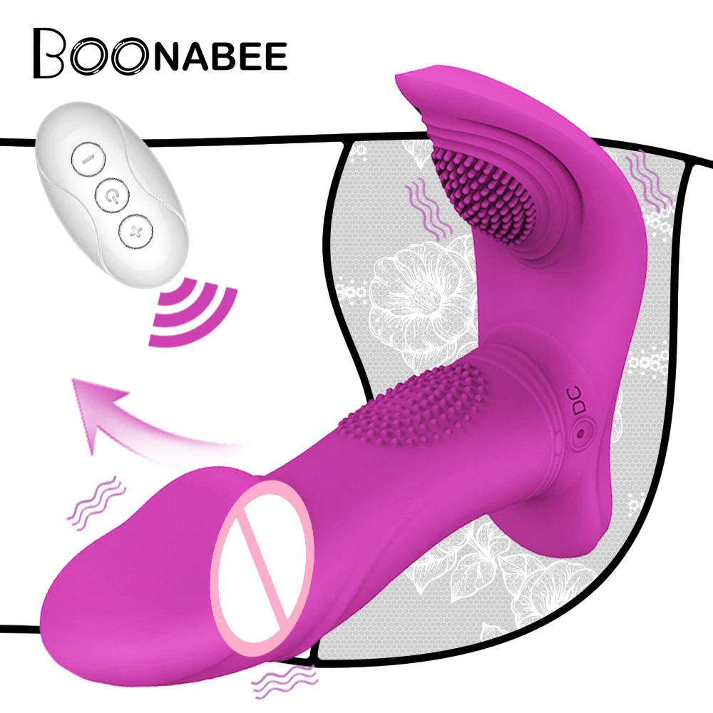 Фаллоимитатор стимулятор силиконовый беспроводной вибратор с пультом ДУ