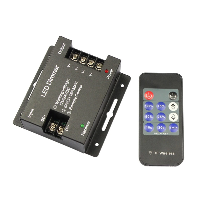 

Led Dimmer DC12-24V 18A Wireless 11Keys RF Remote Controll for 5050/3528 20pcs/lot