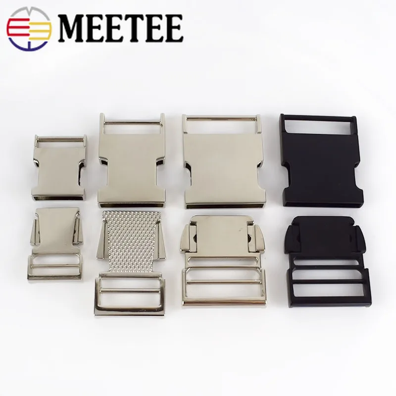 Backpack Strap Metal Buckles Dog Collar Webbing Quick Side Release Buckle Safety Belt Clip Clasp DIY Leathercraft Accessories | Дом и сад