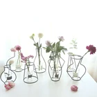 Декоративная ваза для дома вечерние, Минималистичная абстрактная железная ваза с абстрактными черными линиями, стеллажи для вазы из сухих цветов в скандинавском стиле