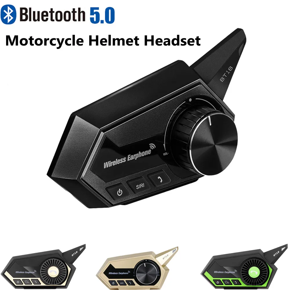 

Bluetooth-гарнитура BT18 для мотоциклетного шлема, водонепроницаемая, IP67