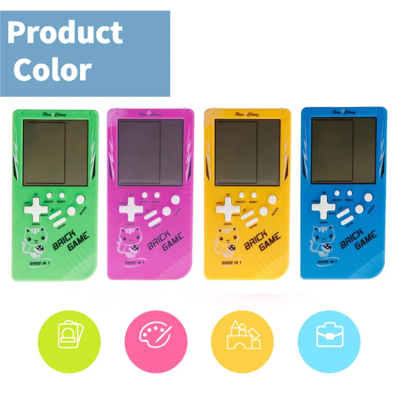 

Retro Handheld Game Players Tetris Big Screen Classic Childhood Game Electronic Toys Game Console Educational Toys for Child