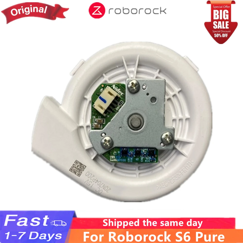 

Новинка 100%, оригинальный робот-пылесос Roborock S6 Pure, внешний вентилятор, двигатель вентилятора, белый, 2000 па, запасные части, аксессуары