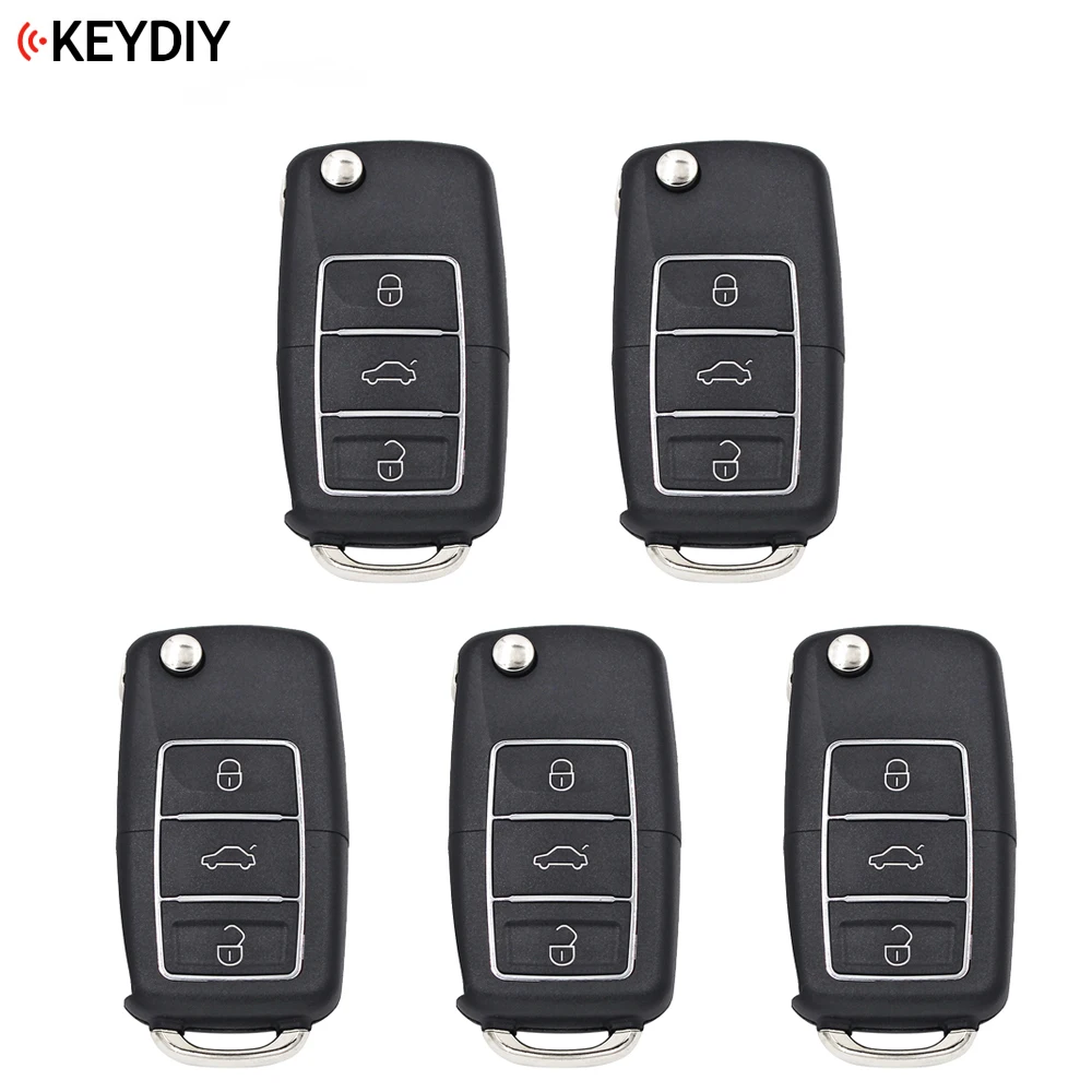 5 шт. оригинал 3 кнопки Универсальный KEYDIY B01 LB класса люкс Стиль Черный пульт