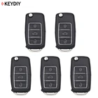 5 шт., оригинал, 3 кнопки Универсальный KEYDIY B01-3-LB класса люкс Стиль Черный пульт дистанционного управления Управление Key b-серия для KD-X2 KD900 ,URG200
