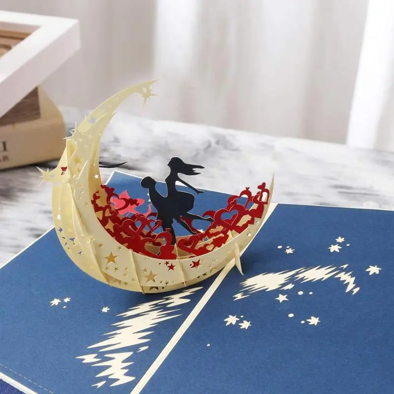 Всплывающая 3D-карта на день рождения для девочек детей жены мужа открытки