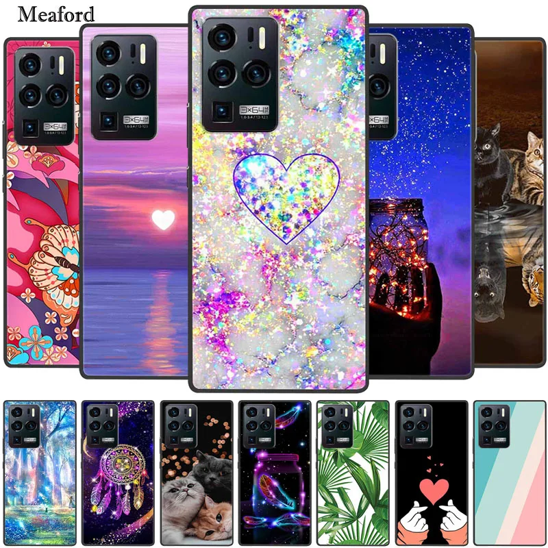 

For ZTE Axon 30 Ultra Case Luxury Silicone TPU Soft Cover Phone Case For ZTE Axon30 Ultra 5G Cartoon Funda Capa Shockproof Coque