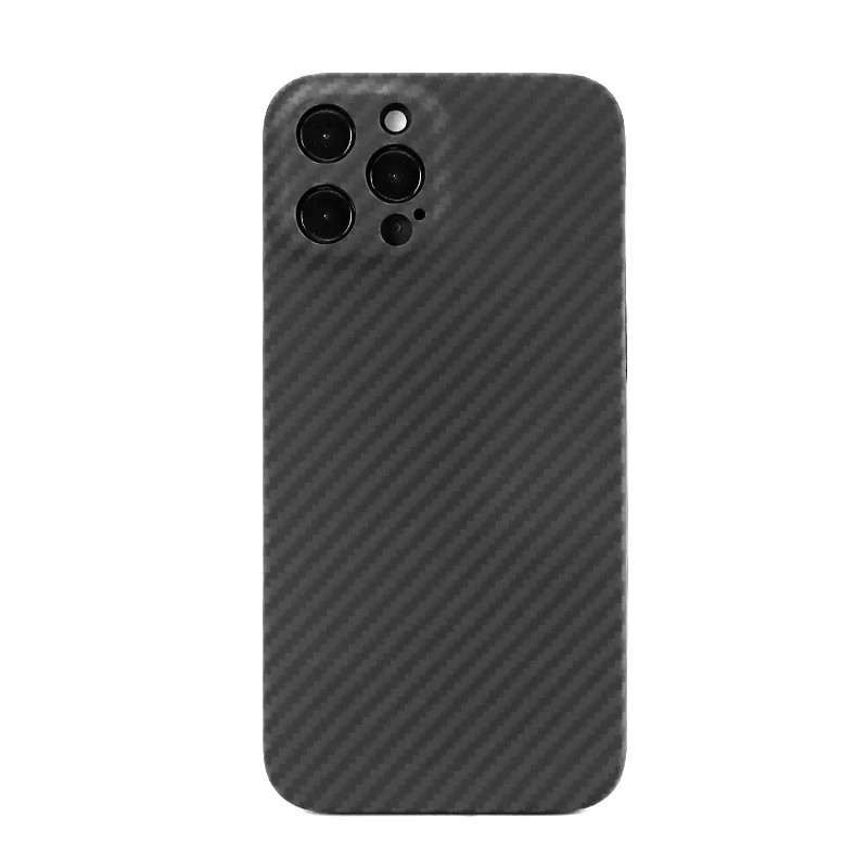 

For Iphone 11 12 Mini Pro Max Phone Cases Carbon Fiber Kevlar Lightweight and Shatter-resistant Business Style Phone Case