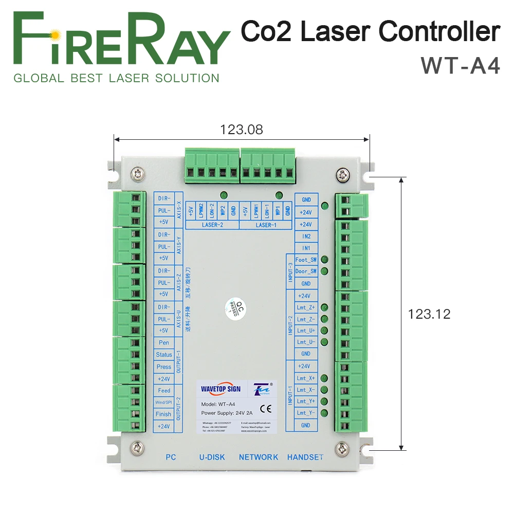 Система лазерного контроллера FireRay Co2 TL410C для лазерной лампы|Контроллер с ЧПУ| |