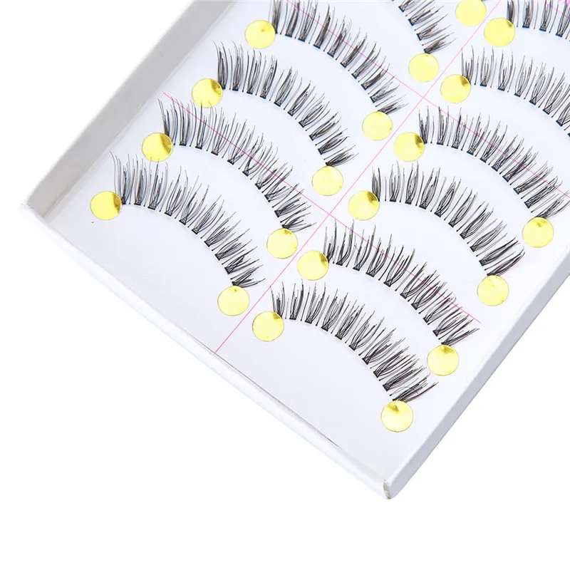 Профессиональный макияж ресницы объем отдельные накладные натуральные для