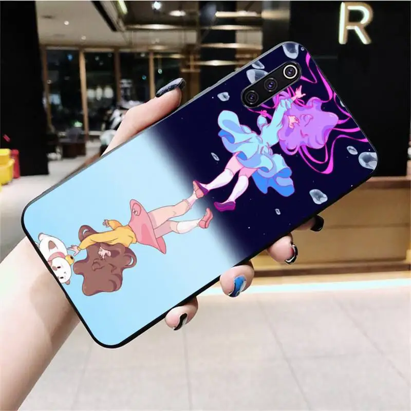 HPCHCJHM Пчела и Puppycat черный ТПУ мягкий резиновый чехол для телефона Xiaomi Mi10 10Pro 10 lite Mi9