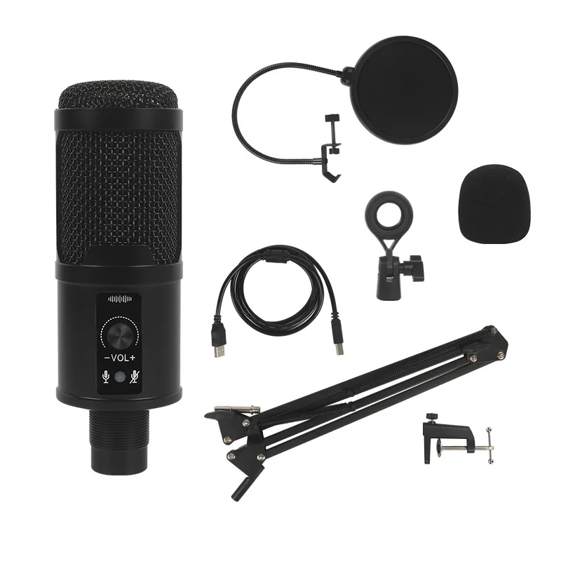 

BM-65 Profession studio USB Microphone Karaoke Singing Laptop Recording Condenser Microphone for PC Computer Gaming Stream Mic