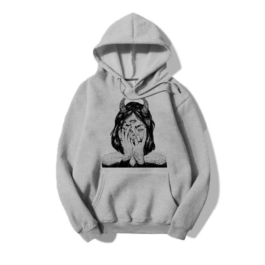 Женские толстовки с капюшоном простые универсальные пуловеры оверсайз для