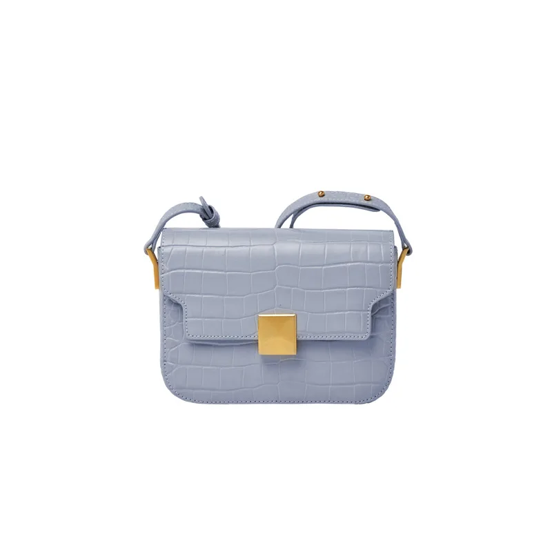 

Женская сумка-мессенджер под кожу крокодила