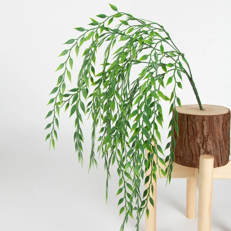 5 forks green Hanging Plant Artificial Willow Wall Home Decoration Balcony Flower Basket Accessories | Дом и сад