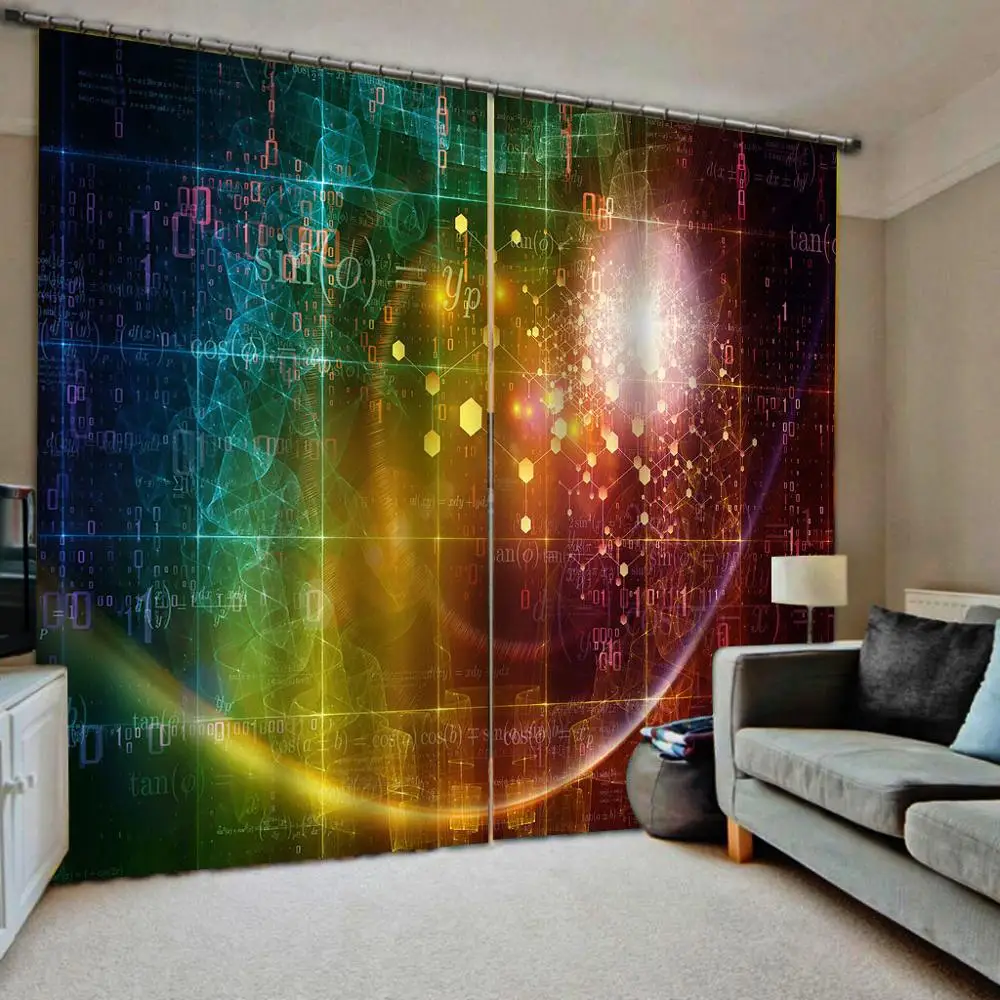 Индивидуальные 3d занавески новые эркерные балконные плотные затемненные на