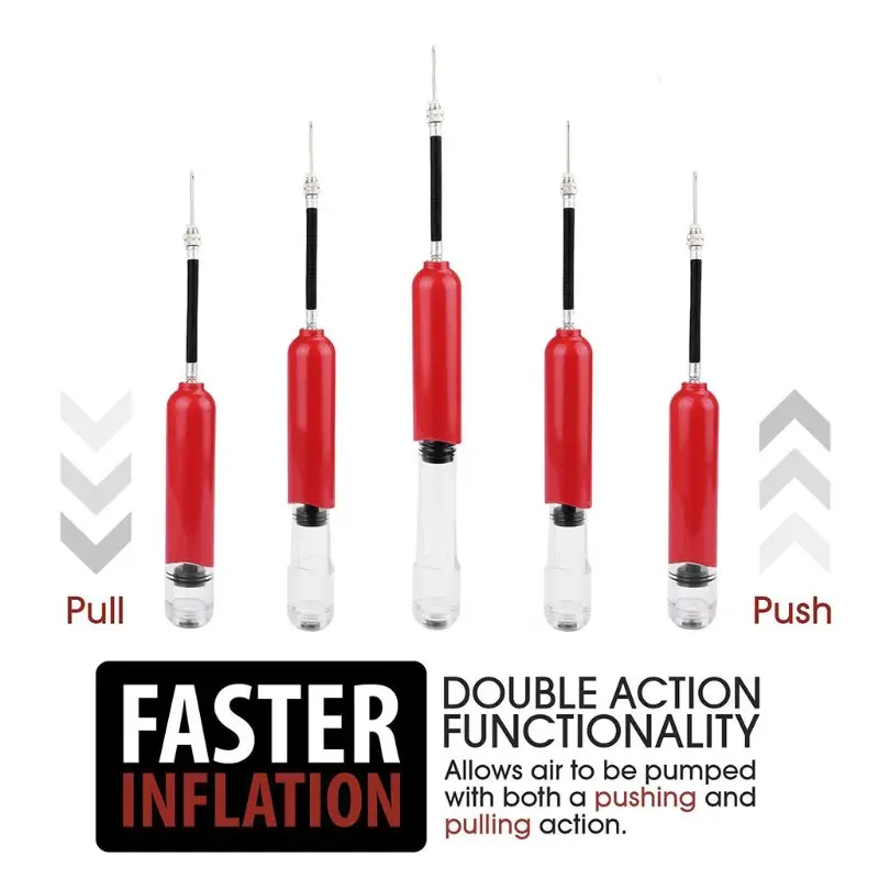 

Portable Mini Ball Pump Basketball Football Volleyball Inflator Pump Inflatable Needle Nozzle Accessories