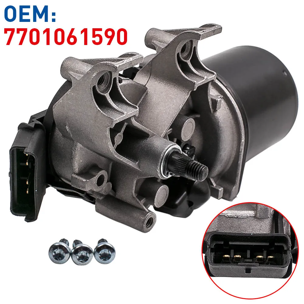 

Front Windscreen Wiper Motor 4 Pins Fit for Renault Clio Grandtour KR0/1 2008-2018
