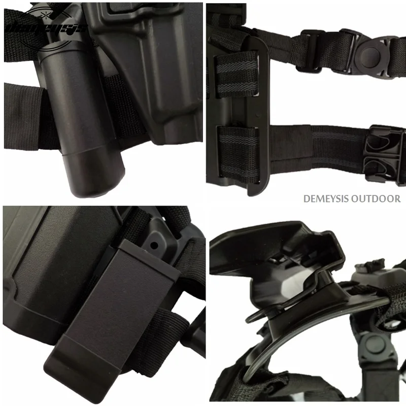 

Colt 1911 Military Tactical Pistol Thigh Holster Airsoft Drop Leg Holster 1911 Hunting Gun Leg Holster with Magazine Pouches