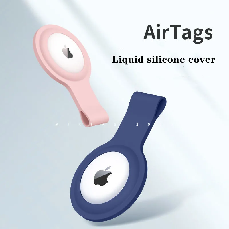 

High quality Leather Case For Apple Airtags Protective cover For Apple Locator Tracker Anti-lost Device Keychain Protect Sleeve