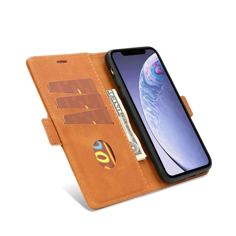 yxan leather case smart multi card holders cases cover for iphone13 12 mini 11pro max 7 8 plus x xr xs max free global shipping